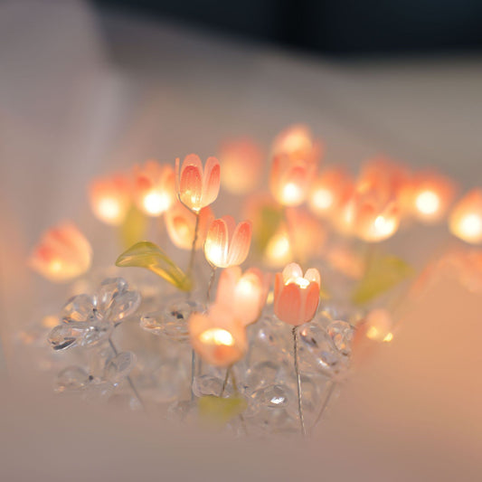 Tulip Luminous Bouquet Holding Flower Ornament