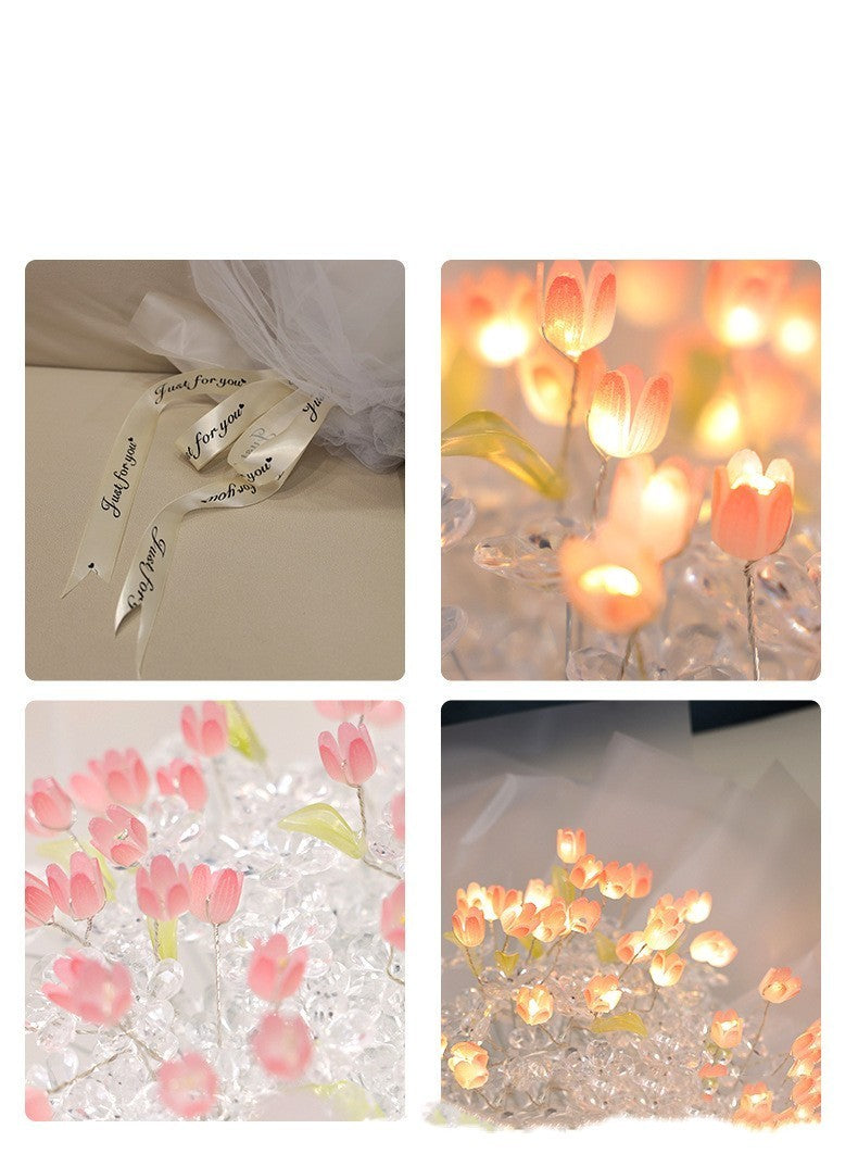 Tulip Luminous Bouquet Holding Flower Ornament